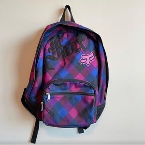 Fox Checkered Plaid Back Pack